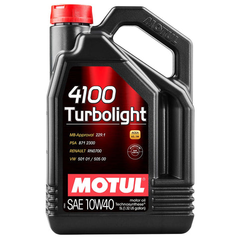 Motul 4100 Turbolight 10W/40 Engine Oil - 5ltr