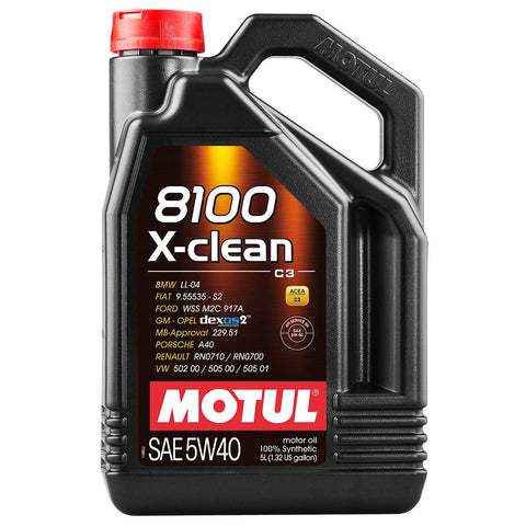 Motul 8100 X Clean 5W/40 Engine Oil - 5ltr